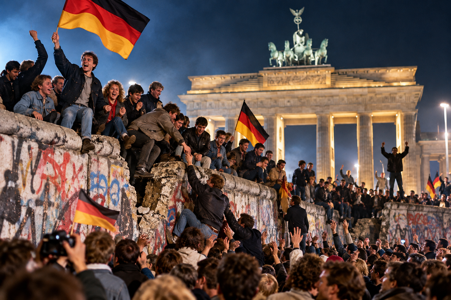 Berlin Wall Celebration at Brandenburg Gate